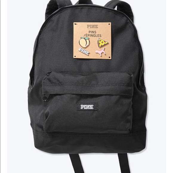 Mini Pink Backpack with pins - Picture 1 of 4